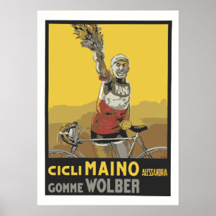 Poster Vector Art, cyclisme, champion italien 1920