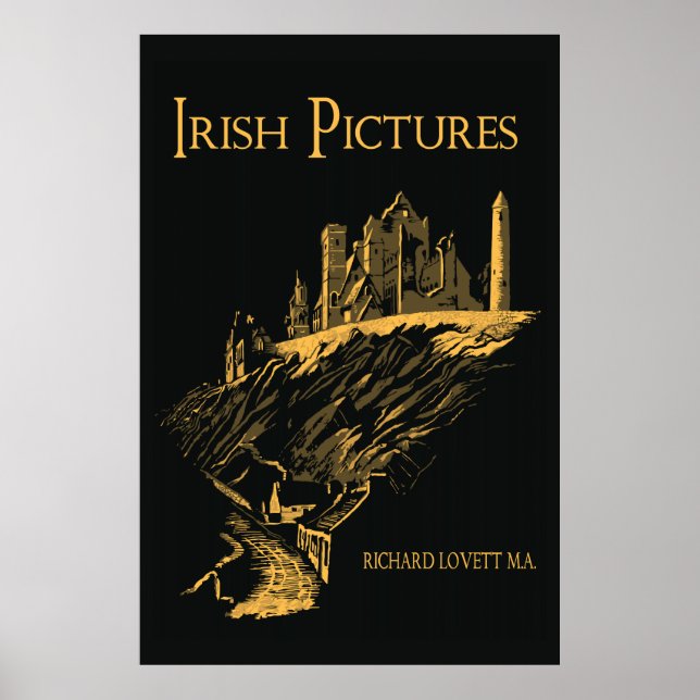 Poster Vector Art Rock of Cashel Ireland, livre de couver (Devant)
