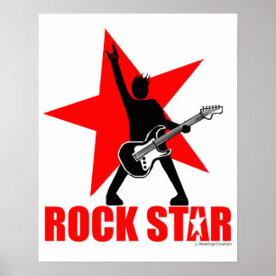 Poster Vedette du rock