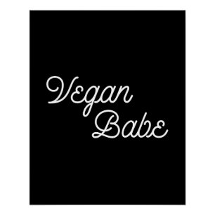 Poster Vegan Babe
