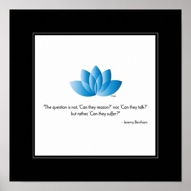 Poster Vegan, Save an Animal - Décor mural (Devant)