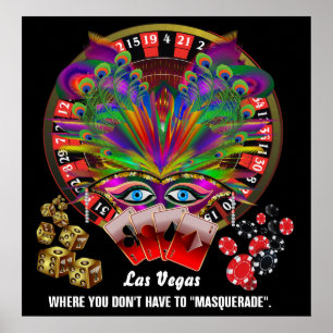 Poster Vegas Casino Style Veuillez afficher les notes