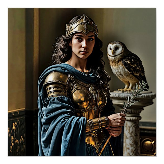 Poster Veillée silencieuse de Minerva - déesse romaine (Devant)