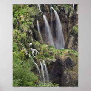 Poster Veliki Slap (cascade) Lac Plitvice National