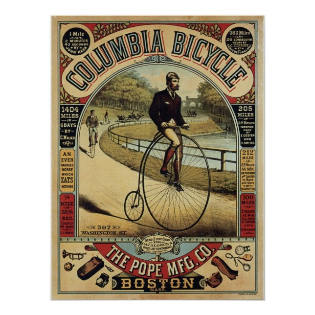 Poster Vélo Columbia (Devant)