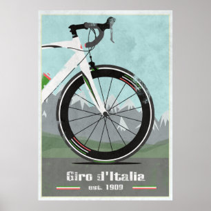 POSTER VÉLO GIRO D'ITALIE
