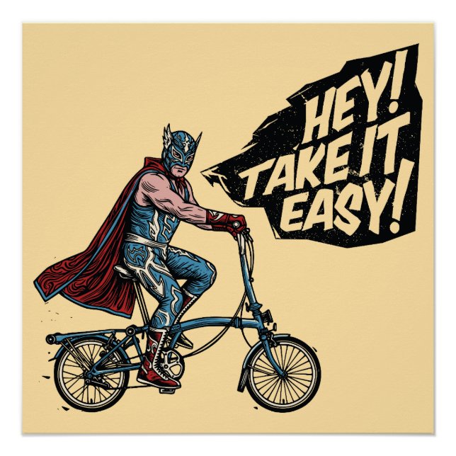 Poster Vélo pliant Lucha (Devant)