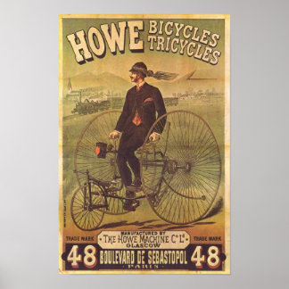 Poster Vélos et Tricyclettes vintages