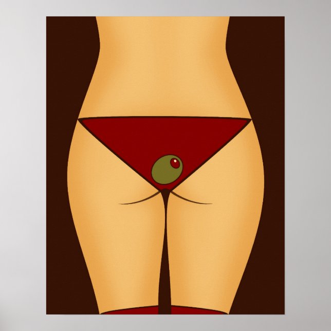 Poster Velvet Martini Bikini (Devant)