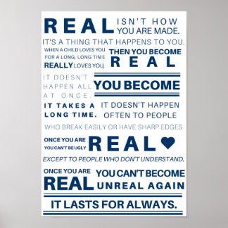 Poster Velveteen Rabbit "Real"