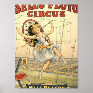 Poster Vend Floto cirque M'lle Beeson