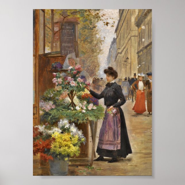 Poster Vendeur de fleurs (Devant)