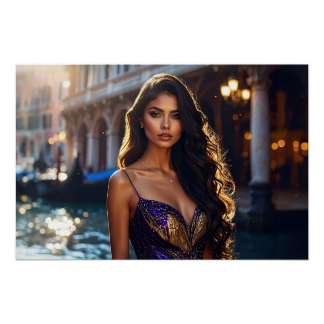 POSTER VENISE - J'AIME L'ITALIE (Devant)