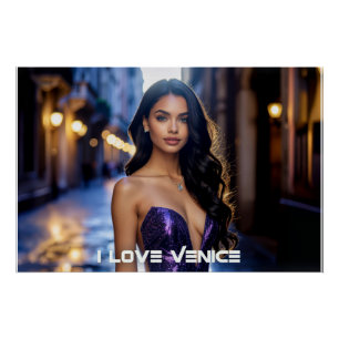 POSTER VENISE - J'AIME VENISE - ITALIE