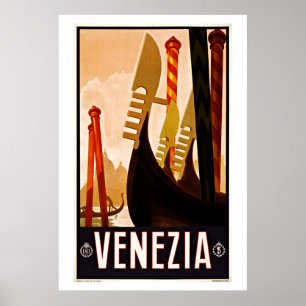 Poster Venise, Venise, Italie Vintage voyage