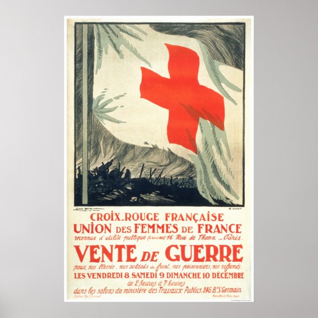 Poster Vente caritative de la Croix-Rouge française (Devant)