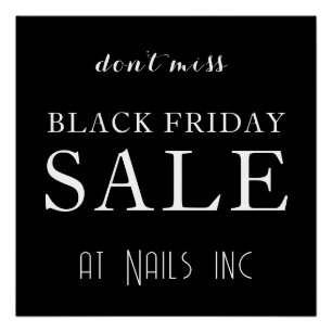 POSTER VENTE NOIR VENDRE NOIR BLANC ROUGE MINIMUM DÉTAIL