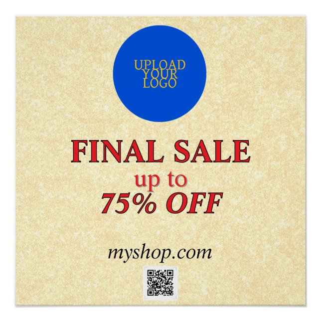 Poster Ventes élégantes personnalisées (Devant)