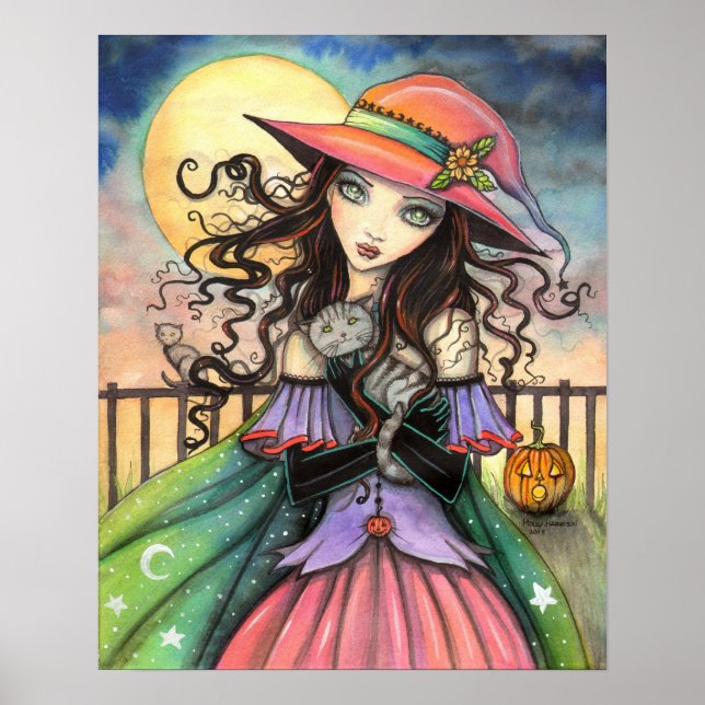Poster Vents de la sorcière de l'art fantastique d'Hallow (Devant)