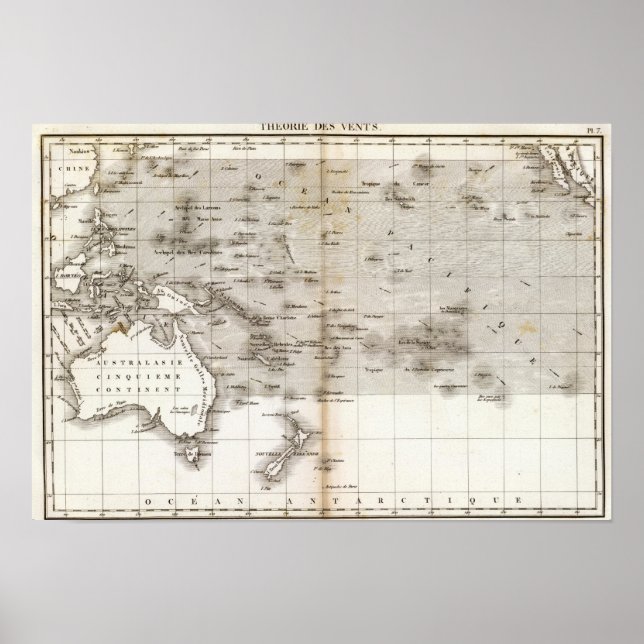 Poster Vents Ocean Pacifique (Devant)