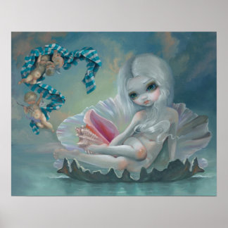 Poster Vénus avec Cherubs ART IMPRIMER l'art des sourcils