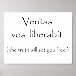 Poster Veritas vos liberabit