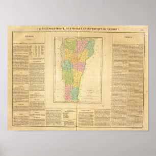 Poster Vermont États-Unis