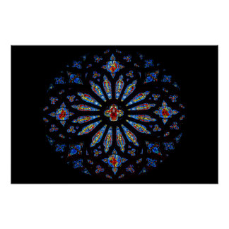 Poster Verre coloré de l'église