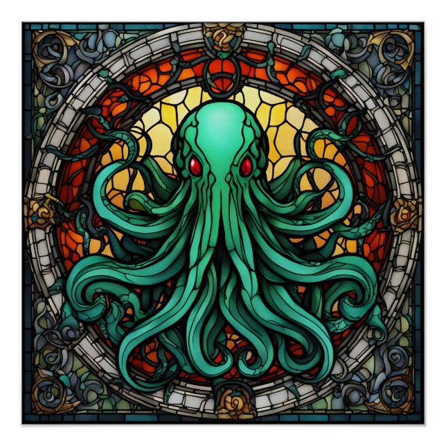 Poster Verre Cthulhu (Devant)