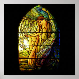 Poster Verre Tiffany Guiding Angel Stain