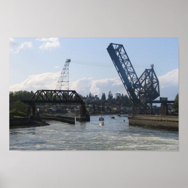 Poster Verrouillages de ballard - Seattle, WA (Devant)