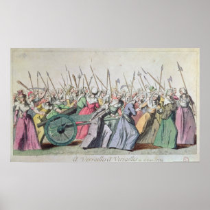 Poster Versailles, Marche des femmes de Versailles