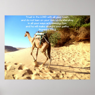 Poster Versets bibliques Citation sur les Proverbes de co