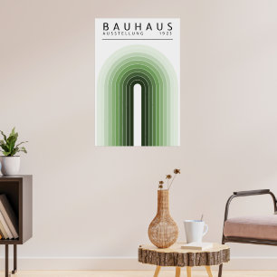 Poster vert Bauhaus Sage