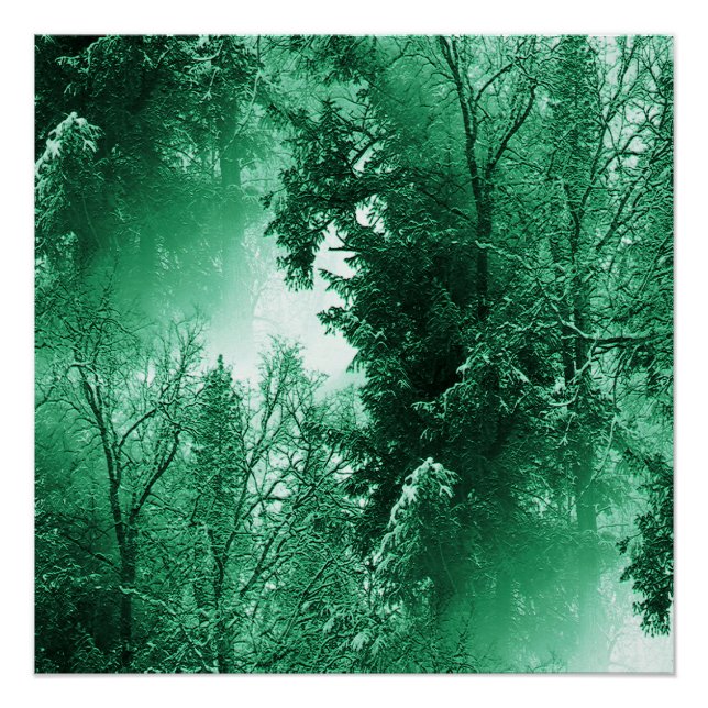 Poster Vert hiver... (Devant)