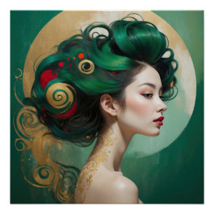 Poster "Vesendra" - Beauté sculptée, Muse éternelle