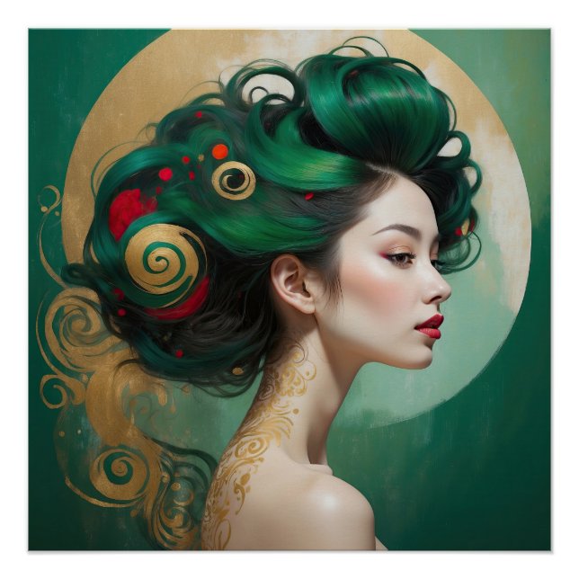 Poster "Vesendra" - Beauté sculptée, Muse éternelle (Devant)