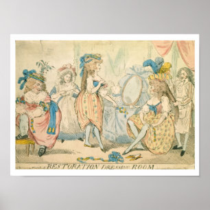Poster Vestiaire c.1789 de restauration
