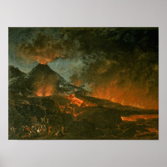 Poster Vesuvius Erupting (Devant)