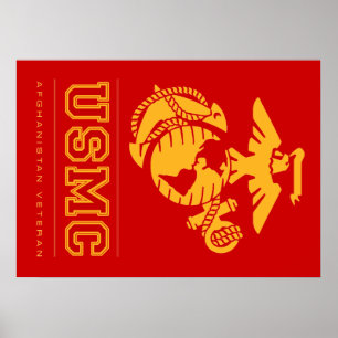 Poster Vétéran d'usmc Afghanistan