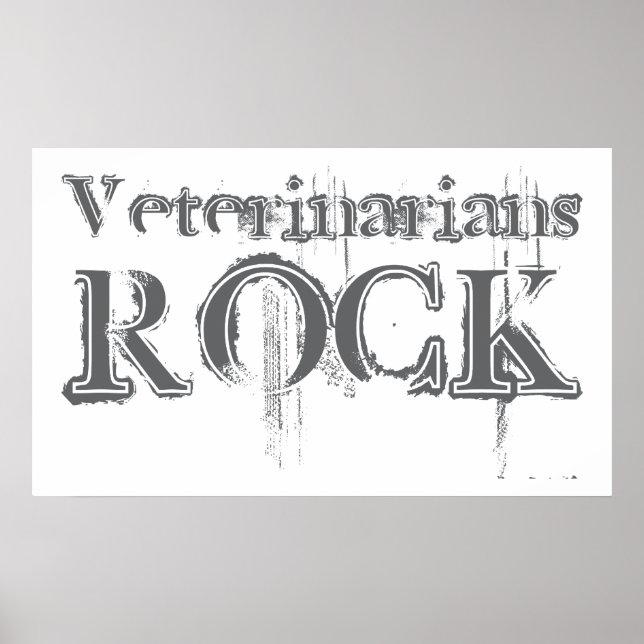 Poster Vétérinaire Rock (Devant)
