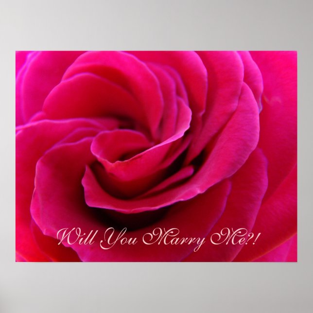 Poster Veux-Tu Me Marier ? ! Mariage d'impression d'art R (Devant)