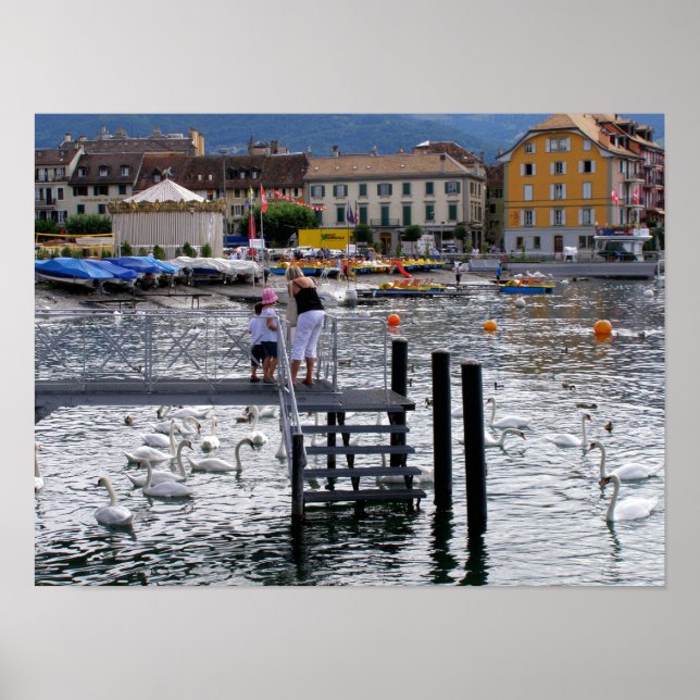 Poster Vevey Lake Genève (Devant)