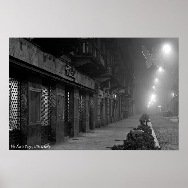 Poster : Via Paolo Sarpi, Milan, Italie (Devant)