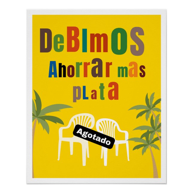 Poster vibe Bad Bunny dinero nostalgia meme (Devant)
