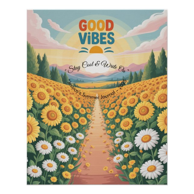 Poster Vibes d'été Carnet tropical (Devant)
