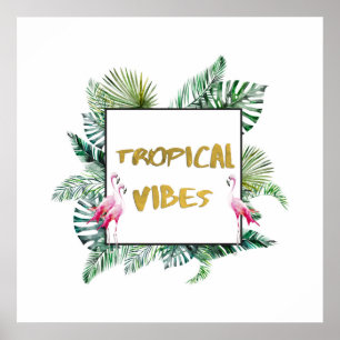Poster Vibes tropicales