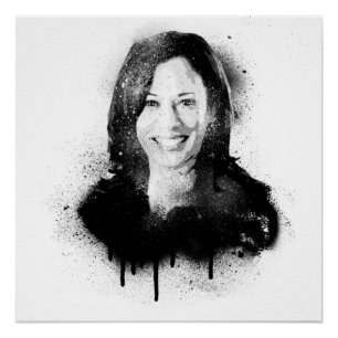Poster Vice-Président Kamala Harris Graffiti Portrait