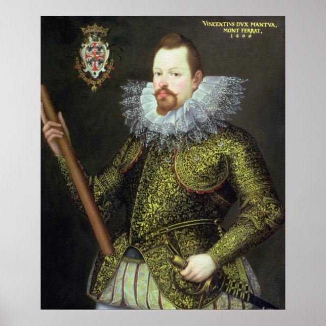 Poster Vicenzo Gonzaga, duc de Mantoue, 1600 (Devant)