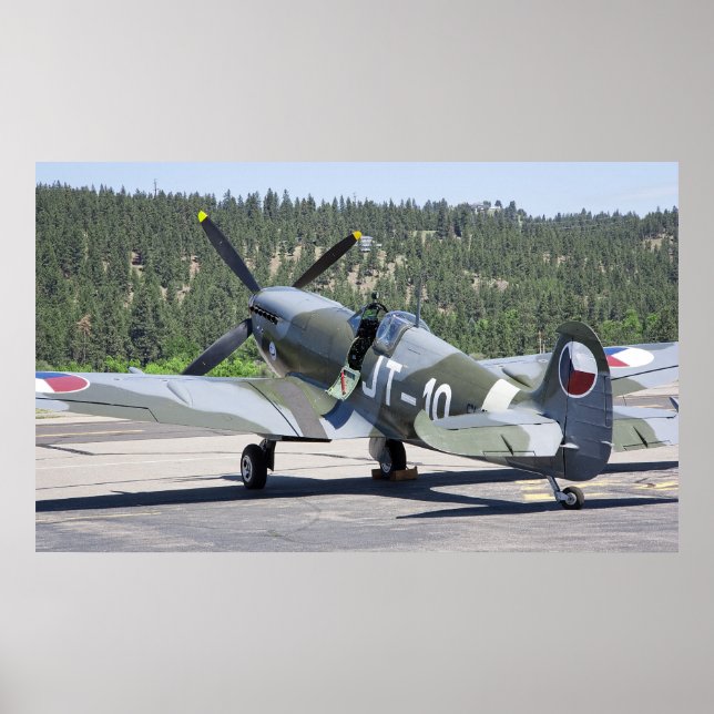 POSTER VICKERS SPITPFIRE SUR STANDBY (Devant)